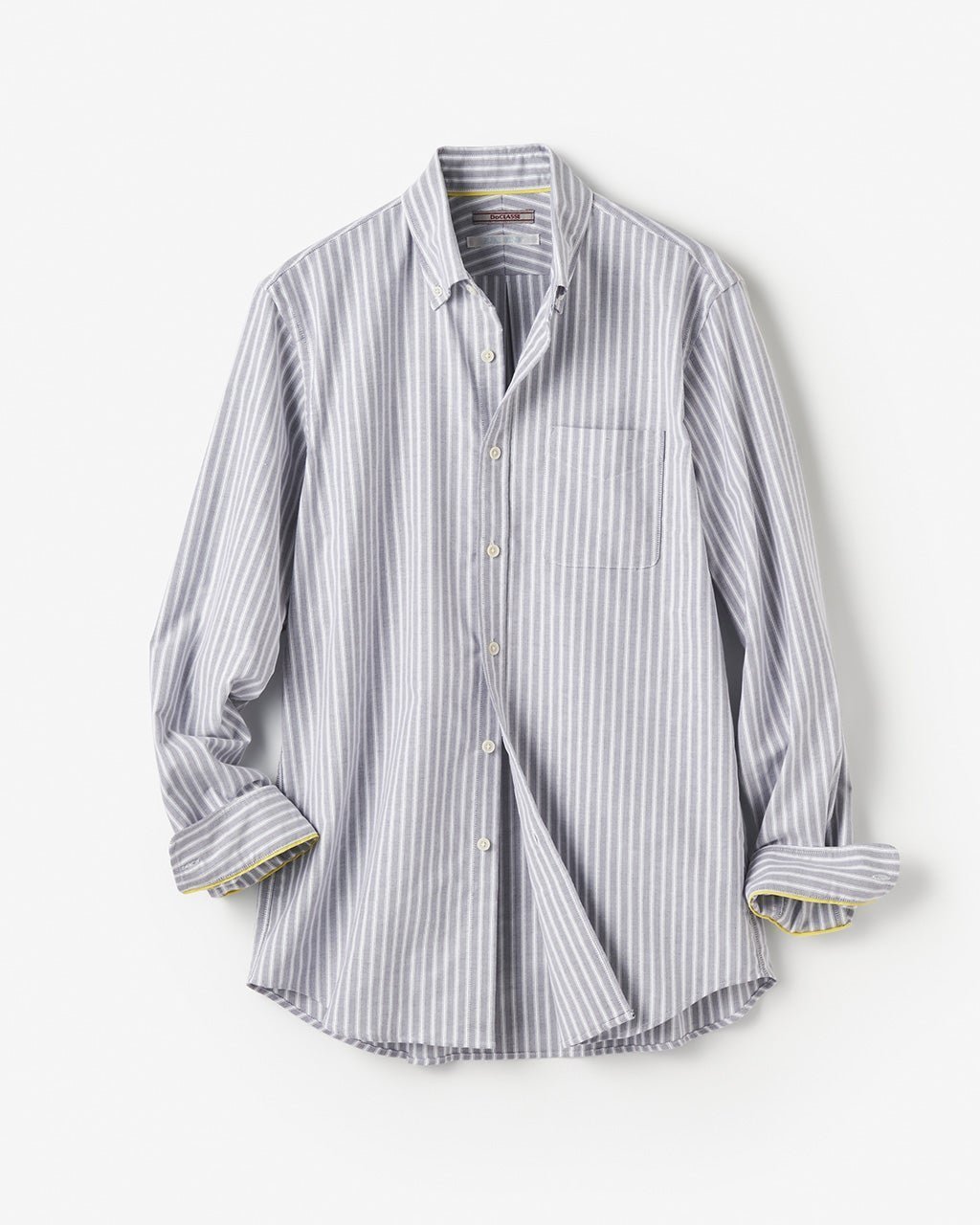 【ドゥクラッセ/DoCLASSE / MEN】のピュアファインオックス長袖 インテリア・キッズ・メンズ・レディースファッション・服の通販 founy(ファニー) 　ファッション　Fashion　メンズファッション　MEN　抗菌　Antibacterial　ストライプ　Stripe　チェック　Check　なめらか　Smooth　長袖　Long Sleeve　フィット　Fit　メンズ　Mens　ヨーク　Yoke　NEW・新作・新着・新入荷　New Arrivals　グレーストライプ|ID: prp329100004373212 ipo3291000000030561194