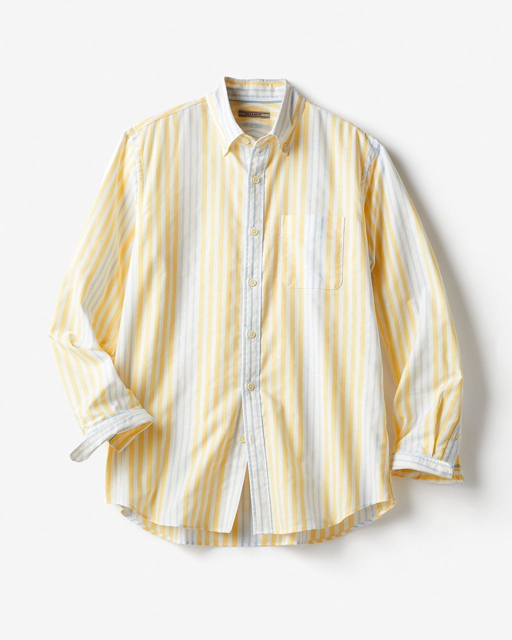 【ドゥクラッセ/DoCLASSE / MEN】のピュアファインオックス長袖 インテリア・キッズ・メンズ・レディースファッション・服の通販 founy(ファニー) 　ファッション　Fashion　メンズファッション　MEN　抗菌　Antibacterial　ストライプ　Stripe　チェック　Check　なめらか　Smooth　長袖　Long Sleeve　フィット　Fit　メンズ　Mens　ヨーク　Yoke　NEW・新作・新着・新入荷　New Arrivals　イエローストライプ|ID: prp329100004373212 ipo3291000000030561214