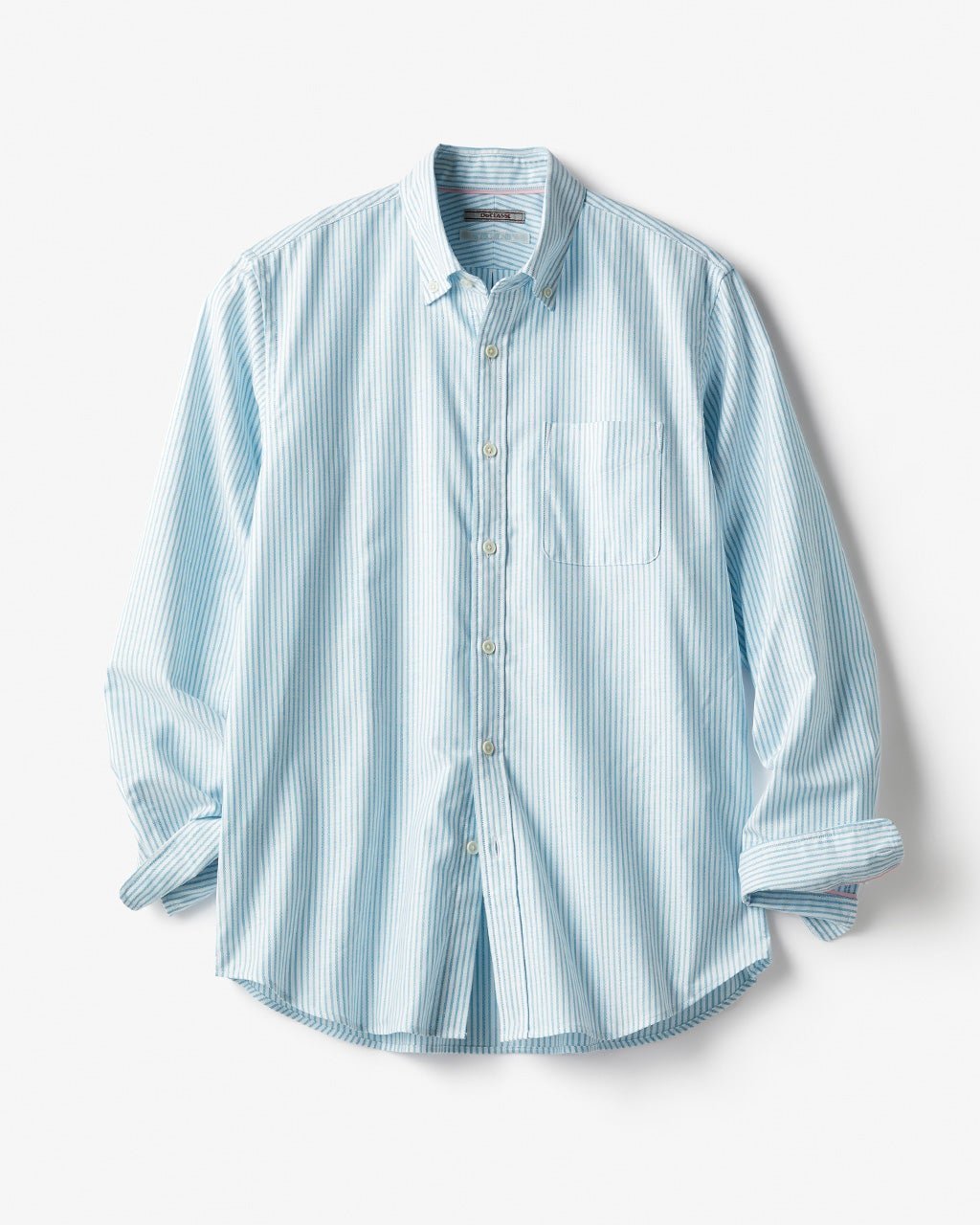 【ドゥクラッセ/DoCLASSE / MEN】のピュアファインオックス長袖 インテリア・キッズ・メンズ・レディースファッション・服の通販 founy(ファニー) 　ファッション　Fashion　メンズファッション　MEN　抗菌　Antibacterial　ストライプ　Stripe　チェック　Check　なめらか　Smooth　長袖　Long Sleeve　フィット　Fit　メンズ　Mens　ヨーク　Yoke　NEW・新作・新着・新入荷　New Arrivals　ミントグリーン|ID: prp329100004373212 ipo3291000000030561240