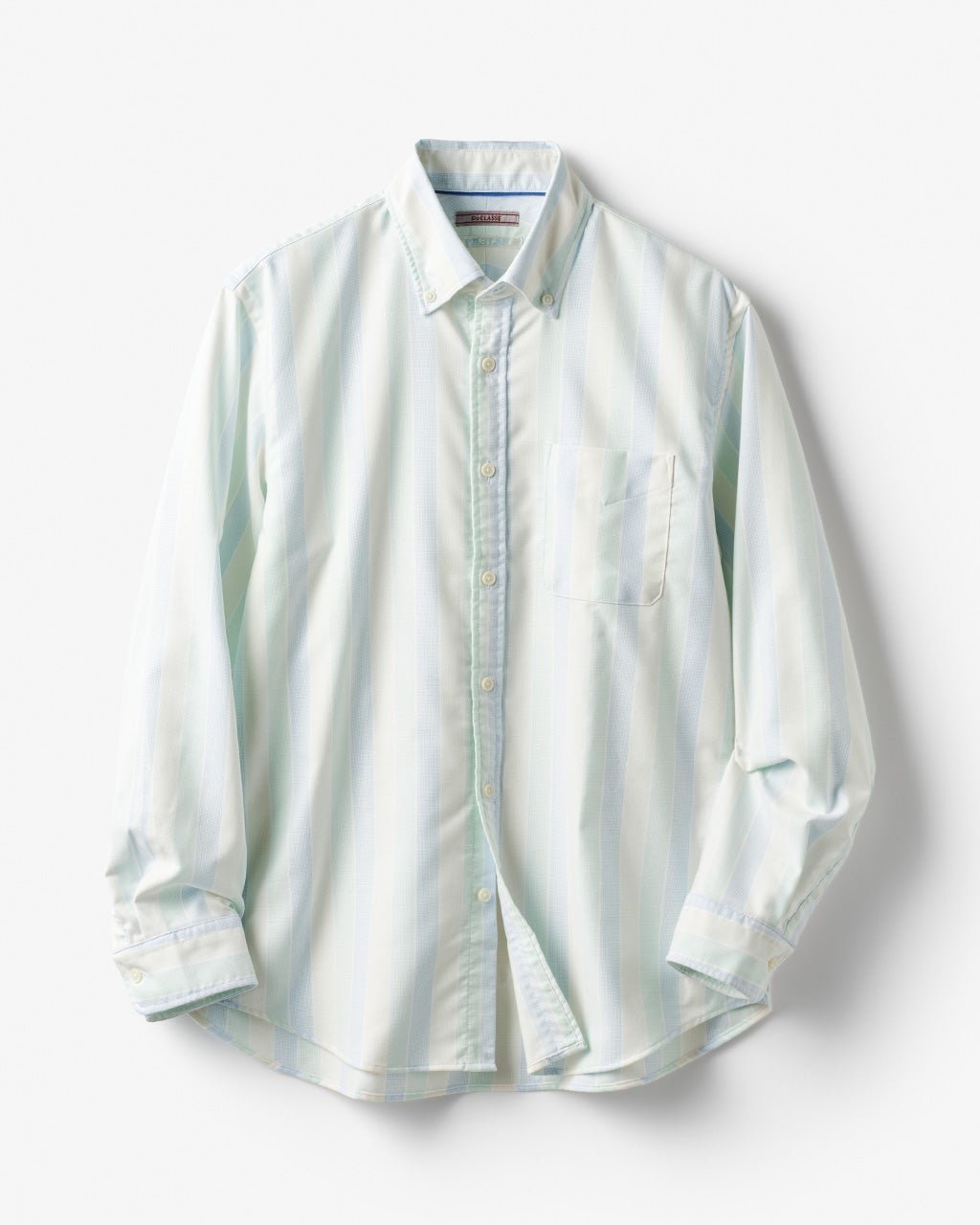 【ドゥクラッセ/DoCLASSE / MEN】のピュアファインオックス長袖 インテリア・キッズ・メンズ・レディースファッション・服の通販 founy(ファニー) 　ファッション　Fashion　メンズファッション　MEN　抗菌　Antibacterial　ストライプ　Stripe　チェック　Check　なめらか　Smooth　長袖　Long Sleeve　フィット　Fit　メンズ　Mens　ヨーク　Yoke　NEW・新作・新着・新入荷　New Arrivals　ティール|ID: prp329100004373212 ipo3291000000030561241