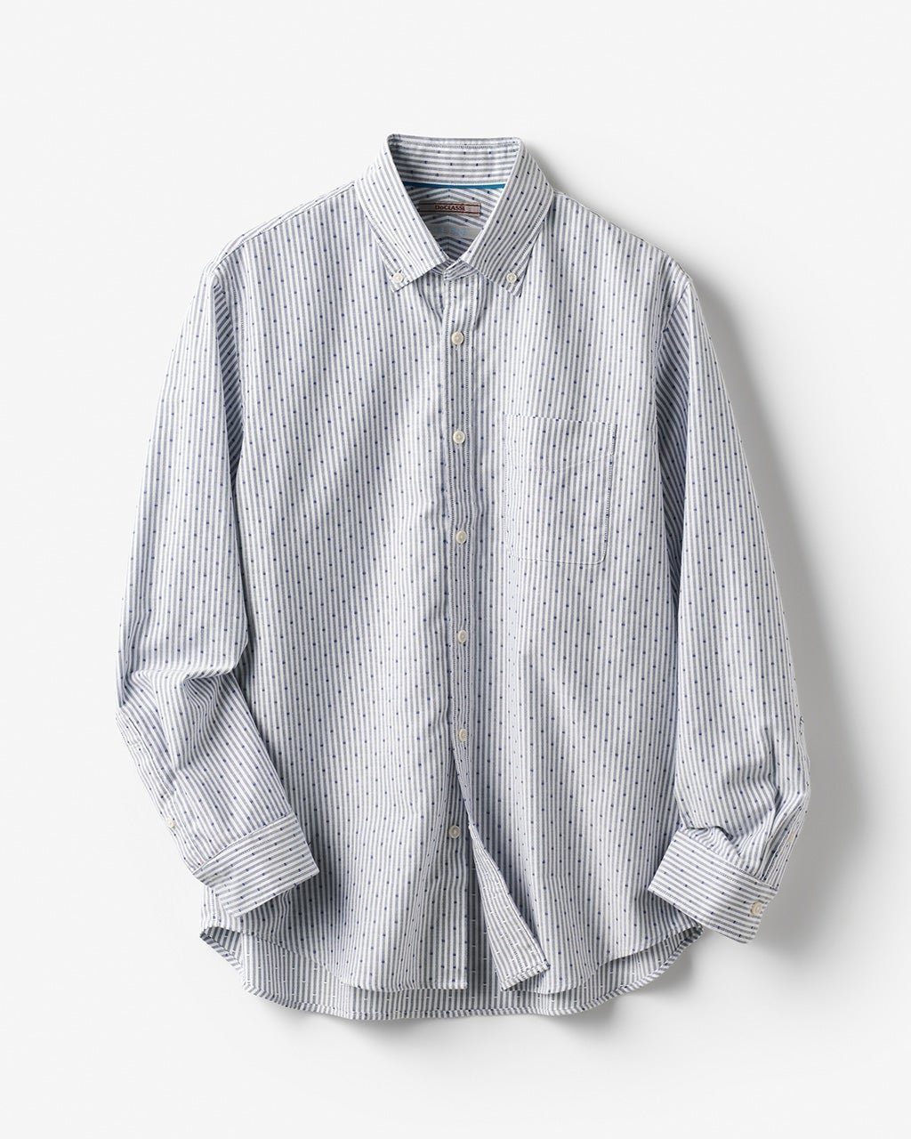 【ドゥクラッセ/DoCLASSE / MEN】のピュアファインオックス長袖 インテリア・キッズ・メンズ・レディースファッション・服の通販 founy(ファニー) 　ファッション　Fashion　メンズファッション　MEN　抗菌　Antibacterial　ストライプ　Stripe　チェック　Check　なめらか　Smooth　長袖　Long Sleeve　フィット　Fit　メンズ　Mens　ヨーク　Yoke　NEW・新作・新着・新入荷　New Arrivals　ドビーストライプ|ID: prp329100004373212 ipo3291000000030561245