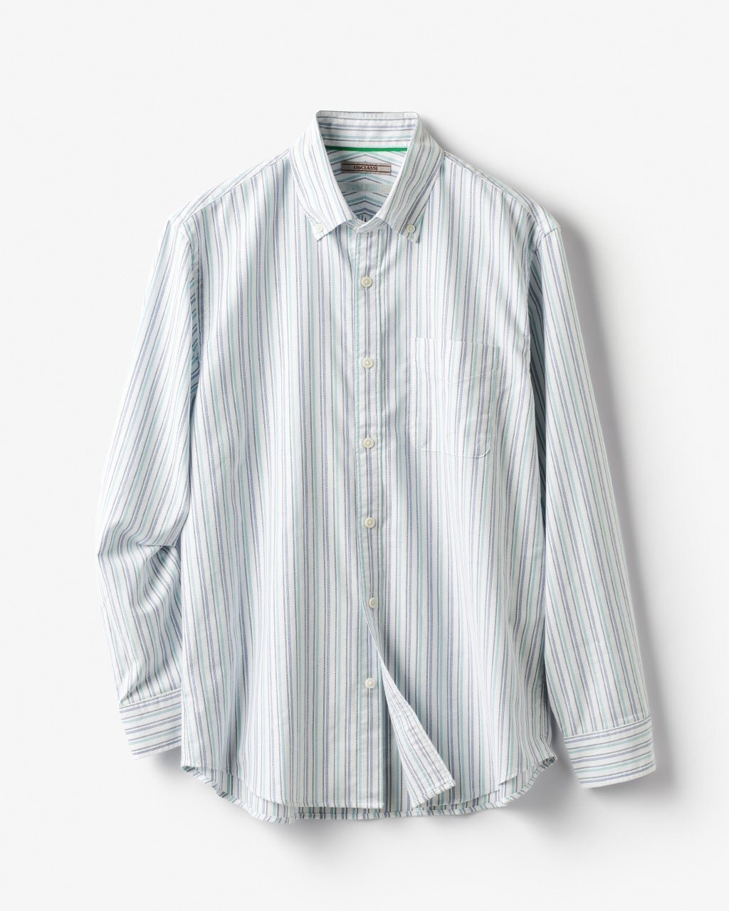 【ドゥクラッセ/DoCLASSE / MEN】のピュアファインオックス長袖 インテリア・キッズ・メンズ・レディースファッション・服の通販 founy(ファニー) 　ファッション　Fashion　メンズファッション　MEN　抗菌　Antibacterial　ストライプ　Stripe　チェック　Check　なめらか　Smooth　長袖　Long Sleeve　フィット　Fit　メンズ　Mens　ヨーク　Yoke　NEW・新作・新着・新入荷　New Arrivals　ミストグリーン|ID: prp329100004373212 ipo3291000000030561246