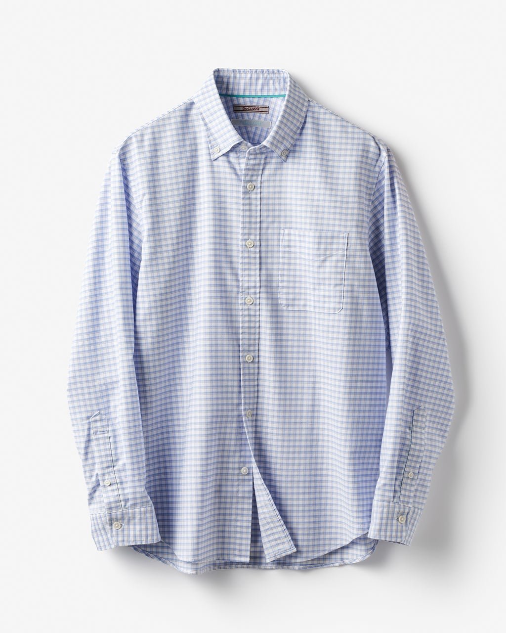 【ドゥクラッセ/DoCLASSE / MEN】のピュアファインオックス長袖 インテリア・キッズ・メンズ・レディースファッション・服の通販 founy(ファニー) 　ファッション　Fashion　メンズファッション　MEN　抗菌　Antibacterial　ストライプ　Stripe　チェック　Check　なめらか　Smooth　長袖　Long Sleeve　フィット　Fit　メンズ　Mens　ヨーク　Yoke　NEW・新作・新着・新入荷　New Arrivals　スモーキーサックス|ID: prp329100004373212 ipo3291000000030968215