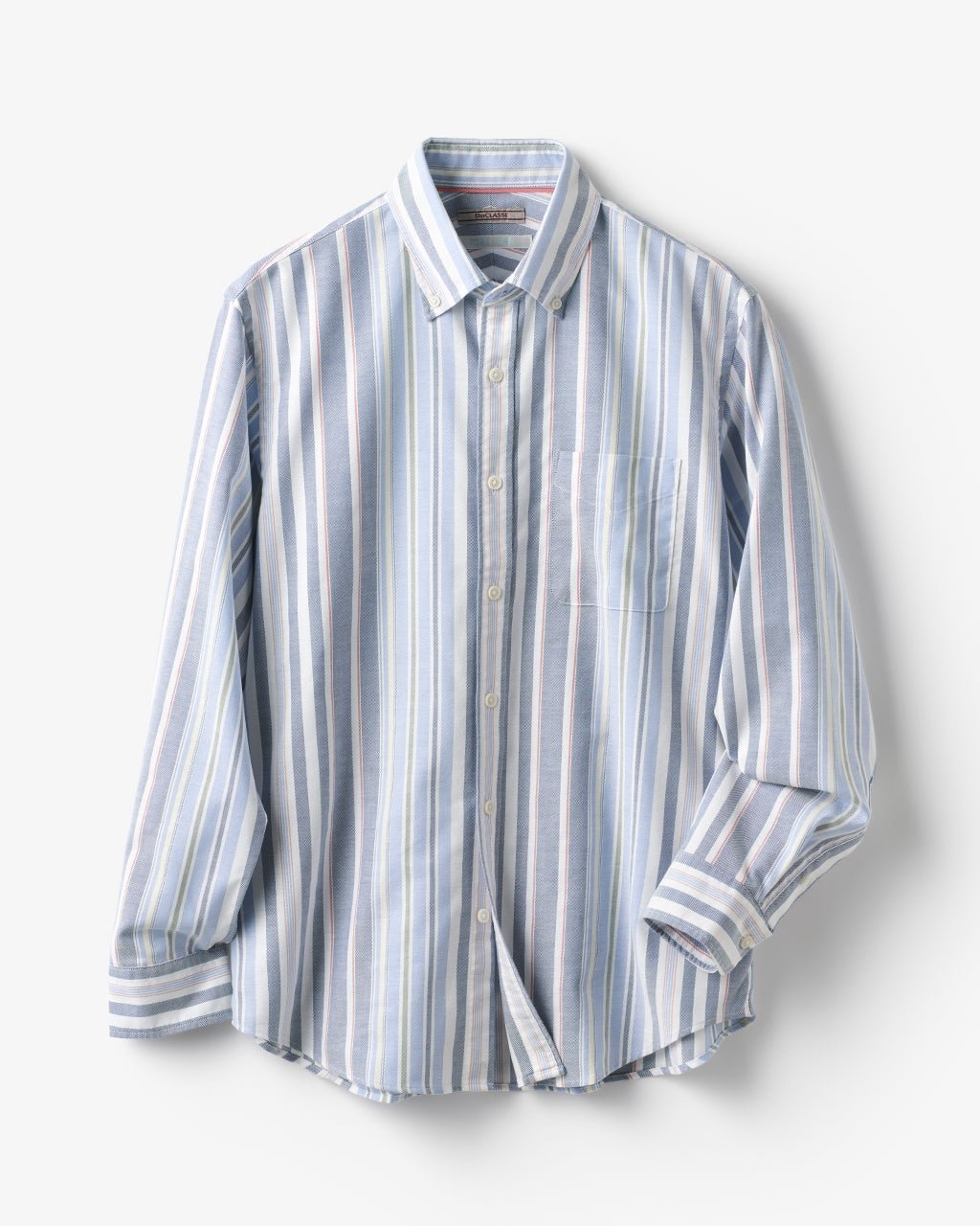 【ドゥクラッセ/DoCLASSE / MEN】のピュアファインオックス長袖 インテリア・キッズ・メンズ・レディースファッション・服の通販 founy(ファニー) 　ファッション　Fashion　メンズファッション　MEN　抗菌　Antibacterial　ストライプ　Stripe　チェック　Check　なめらか　Smooth　長袖　Long Sleeve　フィット　Fit　メンズ　Mens　ヨーク　Yoke　NEW・新作・新着・新入荷　New Arrivals　インクブルーストライプ|ID: prp329100004373212 ipo3291000000030968217