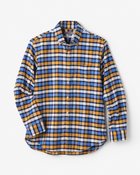 【ドゥクラッセ/DoCLASSE / MEN】のピュアファイン・先染めオックスシャツ 長袖 オレンジ&times;ブルー|ID: prp329100004373212 ipo3291000000032775262