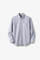 【ドゥクラッセ/DoCLASSE / MEN】のピュアファイン・先染めオックスシャツ 長袖 ネイビー&times;グレー|ID: prp329100004373212 ipo3291000000033488647