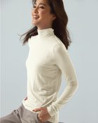【ドゥクラッセ/DoCLASSE】のカシミヤ混・シアーハイネック ホワイト|ID: prp329100004373281 ipo3291000000030561279
