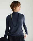 【ドゥクラッセ/DoCLASSE】のカシミヤ混・シアーハイネック ミッドナイトブルー|ID: prp329100004373281 ipo3291000000036273843