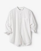 【ドゥクラッセ/DoCLASSE / MEN】のライトコットン先染めシアサッカー 7分袖 オフホワイト&times;オレンジ|ID: prp329100004385192 ipo3291000000030778948