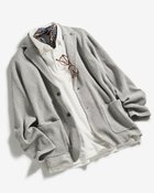 【ドゥクラッセ/DoCLASSE / MEN】の着心地ライト一重ニットジャケット グレー|ID: prp329100004387809 ipo3291000000032126488