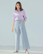 【ドゥクラッセ/DoCLASSE】のドライシェルストレッチ・ワイドパンツ ブルーグレー|ID: prp329100004392213 ipo3291000000030709257