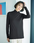 【ドゥクラッセ/DoCLASSE】のコットンガーゼ・クロスハイネック ブラック|ID: prp329100004392214 ipo3291000000035734928