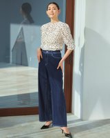 【ドゥクラッセ/DoCLASSE】のエアーストレッチデニム・5ポケットワイド 人気、トレンドファッション・服の通販 founy(ファニー) ファッション Fashion レディースファッション WOMEN パンツ Pants ストレッチ Stretch デニム Denim ポケット Pocket レギンス Leggings ワイド Wide エレガント 上品 Elegant 人気 Popularity |ID:prp329100004392217