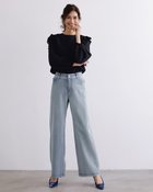 【ドゥクラッセ/DoCLASSE】のエアーストレッチデニム・5ポケットワイド 人気、トレンドファッション・服の通販 founy(ファニー) ファッション Fashion レディースファッション Fashion for Women パンツ Pants & Trousers ストレッチ Stretch, Stretchy Fabric デニム Denim, Jeans Material ポケット Pocket, Pocket Detail レギンス Leggings, Stretch Pants ワイド Wide, Wide Fit エレガント 上品 Elegant 人気 Popular, Best Seller thumbnail ライトインディゴ|ID: prp329100004392217 ipo3291000000033172051