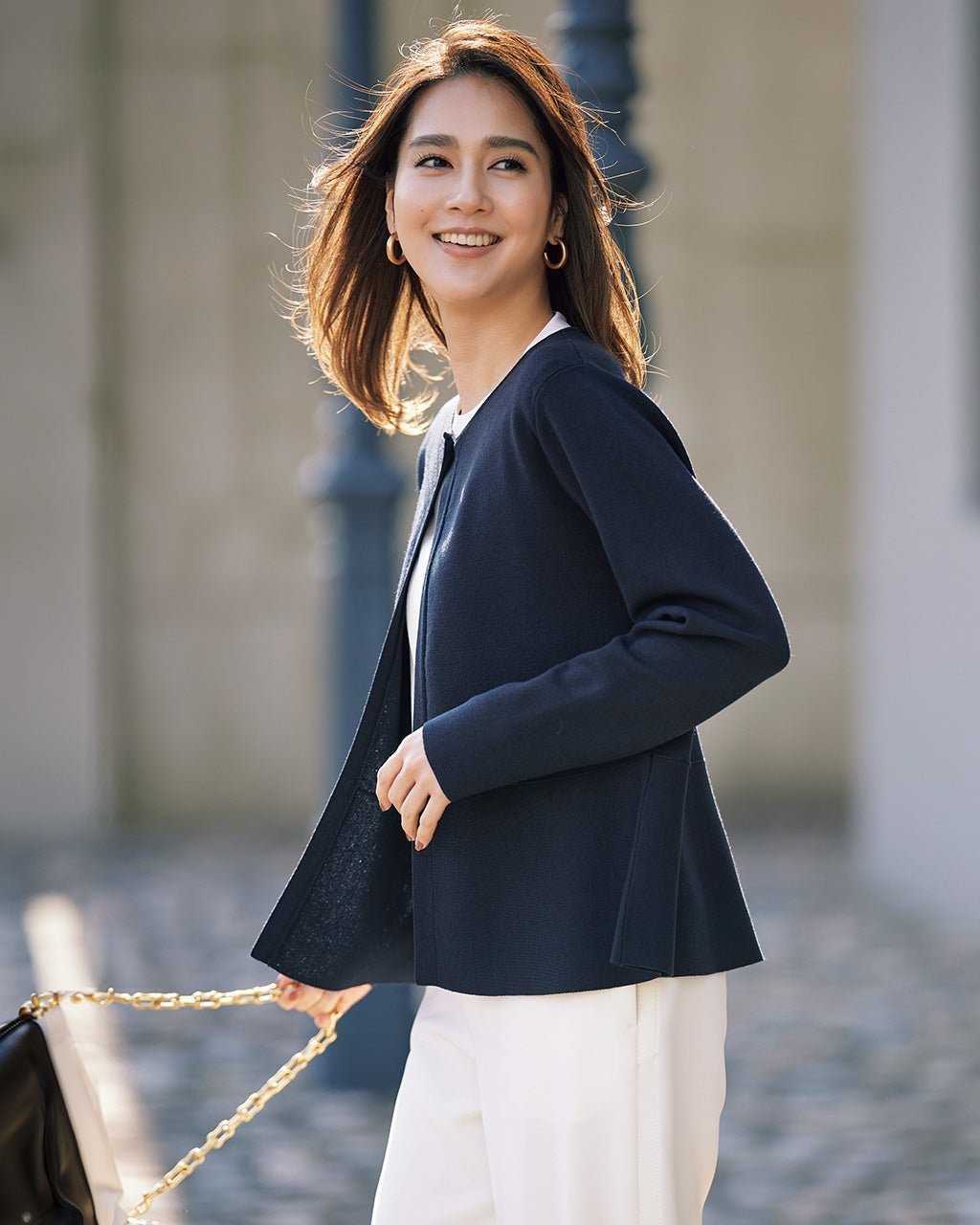 【ドゥクラッセ/DoCLASSE】のミラノリブ・ペプラムクルージャケット インテリア・キッズ・メンズ・レディースファッション・服の通販 founy(ファニー) 　ファッション　Fashion　レディースファッション　Fashion for Women　アウター　Coat / Outerwear Collection　レディースジャケット・軽アウター　Jackets　ジャケット　Jacket, Outerwear　フレア　Flare, Flared　ペプラム　Peplum, Flared Hem　ネイビー|ID: prp329100004392232 ipo3291000000034649698