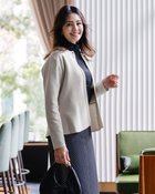 【ドゥクラッセ/DoCLASSE】のミラノリブ・ペプラムクルージャケット 人気、トレンドファッション・服の通販 founy(ファニー) ファッション Fashion レディースファッション Fashion for Women アウター Coat / Outerwear Collection レディースジャケット・軽アウター Jackets ジャケット Jacket, Outerwear フレア Flare, Flared ペプラム Peplum, Flared Hem thumbnail アイスグレー|ID: prp329100004392232 ipo3291000000034649700