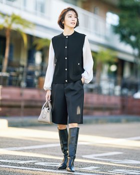 【ドゥクラッセ/DoCLASSE】 メタル調ボタン・ベストカーディガン人気、トレンドファッション・服の通販 founy(ファニー) ファッション Fashion レディースファッション Fashion for Women トップス・カットソー Cut & Sew Tops カーディガン・羽織り Layered Style Cardigans ベスト&ジレ / 重ね着スタイル Vests & Gilets カーディガン Cardigan, Knitwear コンパクト Compact, Small Size ベスト Vest, Waistcoat メタル Metal, Metal Parts |ID:prp329100004392236