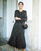 【ドゥクラッセ/DoCLASSE】のドットジャカード・プリントドレス ブラックパターン|ID: prp329100004392239 ipo3291000000034630054
