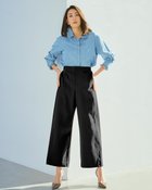 【ドゥクラッセ/DoCLASSE】のドライシェルストレッチ・バレルパンツ ブラック|ID: prp329100004392244 ipo3291000000030709465