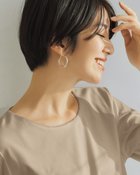 【ドゥクラッセ/DoCLASSE】のビーズトリムクルーネック/7分袖・ドゥクラッセTシャツ グレーベージュ|ID: prp329100004392247 ipo3291000000036037616