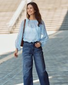 【ドゥクラッセ/DoCLASSE】のシアードットジャカード・ギャザーブラウス 人気、トレンドファッション・服の通販 founy(ファニー) ファッション Fashion レディースファッション Fashion for Women トップス・カットソー Cut & Sew Tops シャツ・ブラウス・オフィスカジュアル Elegant Blouses & Button-Ups ギャザー Gathered, Ruffled シアー Sheer, See-Through ジャカード／ジャガード Jacquard, Woven Pattern トレンド Trend, Trending Now ドット Polka Dot, Dot Pattern リボン Ribbon, Bow thumbnail サックス|ID: prp329100004392271 ipo3291000000036037666