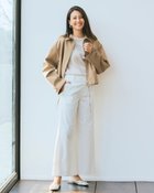 【ドゥクラッセ/DoCLASSE】のミラクルストレッチ・バギーパンツ オフホワイト|ID: prp329100004392272 ipo3291000000030709634