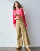 【ドゥクラッセ/DoCLASSE】のミラクルストレッチ・バギーパンツ ダークトープ|ID: prp329100004392272 ipo3291000000030709642