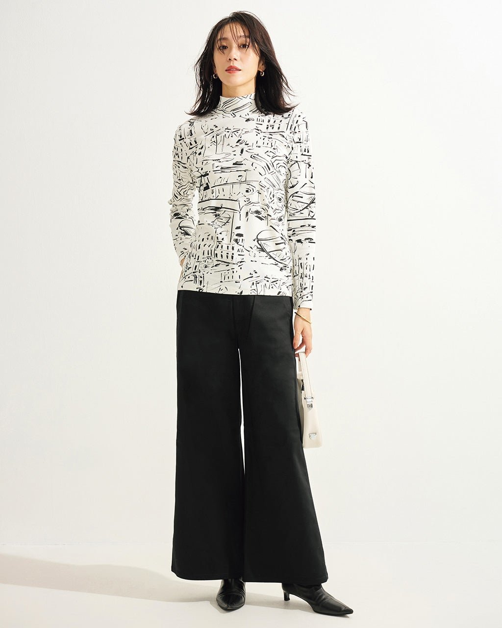 【ドゥクラッセ/DoCLASSE】のミラクルストレッチ・バギーパンツ 人気、トレンドファッション・服の通販 founy(ファニー) 　ファッション　Fashion　レディースファッション　Fashion for Women　パンツ　Pants & Trousers　コンパクト　Compact, Small Size　ストレッチ　Stretch, Stretchy Fabric　トレンド　Trend, Trending Now　パターン　Pattern, Design Print　ループ　Loop, Loop Knit　ワイド　Wide, Wide Fit　人気　Popular, Best Seller　 other-1|ID: prp329100004392272 ipo3291000000036037671