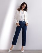 【ドゥクラッセ/DoCLASSE】のエアーストレッチデニム・クロップドストレート インディゴ|ID: prp329100004392274 ipo3291000000035137300