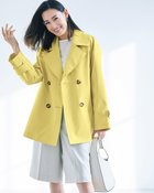 【ドゥクラッセ/DoCLASSE】のウインドスリム・ショートトレンチコート ペールイエロー|ID: prp329100004392275 ipo3291000000035992895