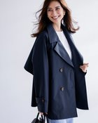 【ドゥクラッセ/DoCLASSE】のウインドスリム・ショートトレンチコート ミッドナイトブルー|ID: prp329100004392275 ipo3291000000035992899