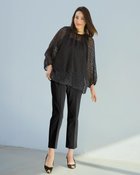 【ドゥクラッセ/DoCLASSE】のドライシェルストレッチ・テーパードパンツ ブラック|ID: prp329100004392277 ipo3291000000036037696