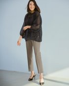 【ドゥクラッセ/DoCLASSE】のドライシェルストレッチ・テーパードパンツ ダークトープ|ID: prp329100004392277 ipo3291000000036037711