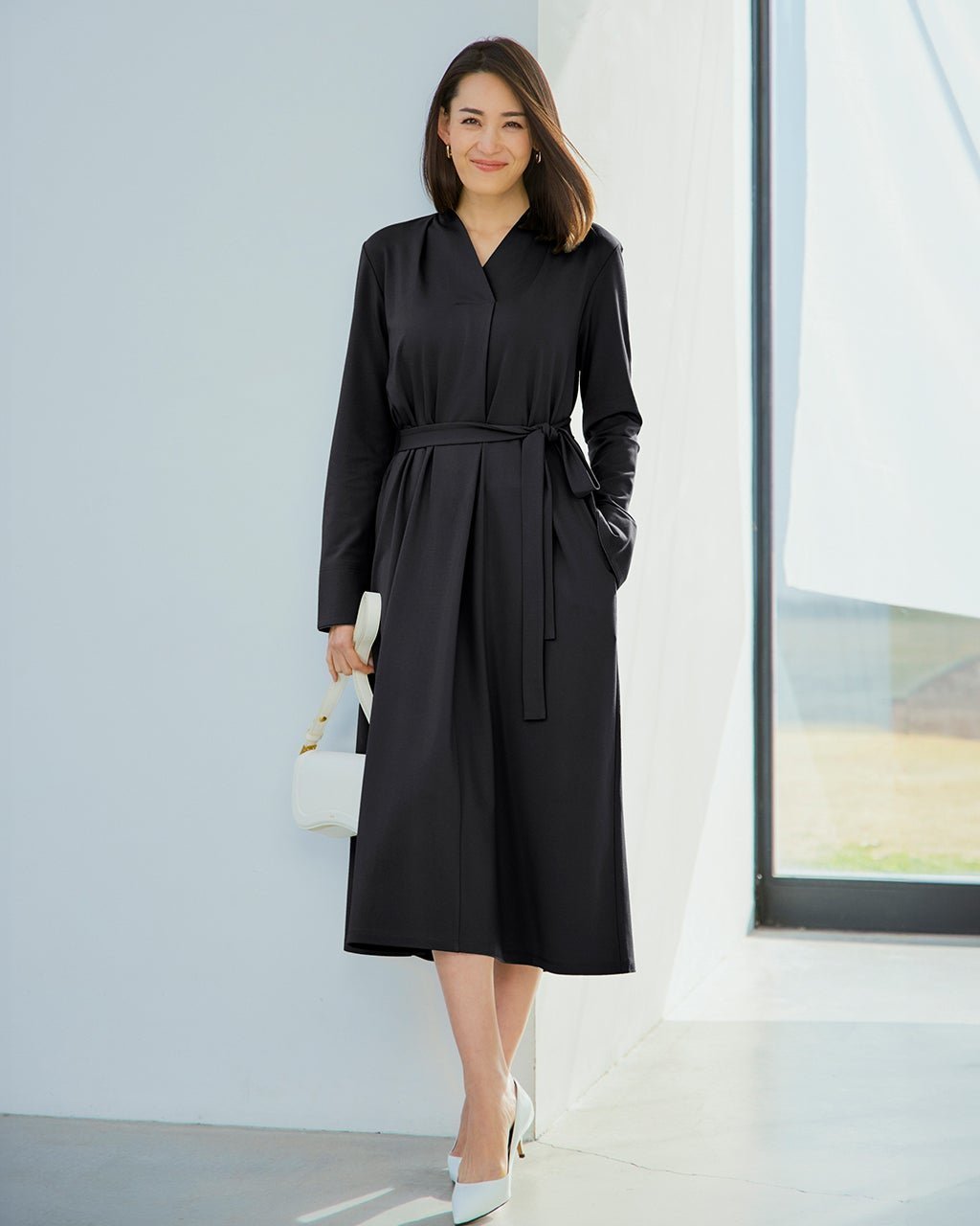 【ドゥクラッセ/DoCLASSE】のシルキーポンチ・ビューティアップワンピース 人気、トレンドファッション・服の通販 founy(ファニー)  ファッション Fashion レディースファッション Fashion for Women ワンピース Dresses ボックス Boxy, Box Shape エレガント 上品 Elegant  other-1|ID: prp329100004392289 ipo3291000000034189464