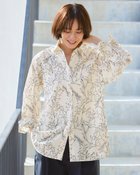 【ドゥクラッセ/DoCLASSE】のコットンローン・総柄シャツ モノトーン|ID: prp329100004392314 ipo3291000000030709915