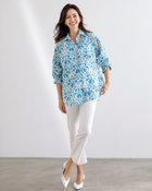 【ドゥクラッセ/DoCLASSE】のコットンローン・総柄シャツ ブルー・パターン|ID: prp329100004392314 ipo3291000000035735000