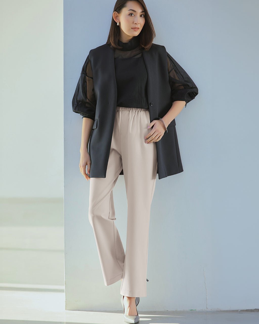 【ドゥクラッセ/DoCLASSE】のシルキーポンチ・抜け感テーパード 人気、トレンドファッション・服の通販 founy(ファニー) 　ファッション　Fashion　レディースファッション　WOMEN　パンツ　Pants　NEW・新作・新着・新入荷　New Arrivals　なめらか　Smooth　ジャージー　Jersey　ダブル　Double　テーパード　Tapered　トレンド　Trend　ロング　Long　夏　Summer　春　Spring　S/S・春夏　Ss・Spring/Summer　 other-1|ID: prp329100004392335 ipo3291000000030710038