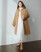 【ドゥクラッセ/DoCLASSE】のチュールドット・ギャザースカート ホワイト|ID: prp329100004392341 ipo3291000000030710070
