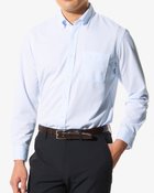 【ドゥクラッセ/DoCLASSE / MEN】のノーアイロン・艶ニットシャツ長袖ボタンダウン サックス|ID: prp329100004392347 ipo3291000000035735056