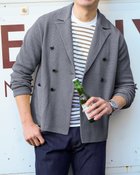 【ドゥクラッセ/DoCLASSE / MEN】の着心地ライト一重ニットジャケット/ダブル インディゴ|ID: prp329100004392351 ipo3291000000030710127