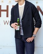 【ドゥクラッセ/DoCLASSE / MEN】の着心地ライト一重ニットジャケット/ダブル ネイビー|ID: prp329100004392351 ipo3291000000030710130