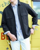 【ドゥクラッセ/DoCLASSE / MEN】の洗っても色あせにくいデニム風シャツジャケット インディゴ|ID: prp329100004392357 ipo3291000000030710152