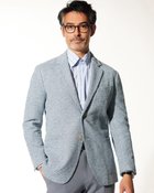 【ドゥクラッセ/DoCLASSE / MEN】の尾州サマーツイード調ジャージジャケット ブルー|ID: prp329100004392368 ipo3291000000030710209
