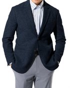 【ドゥクラッセ/DoCLASSE / MEN】の尾州サマーツイード調ジャージジャケット ネイビー|ID: prp329100004392368 ipo3291000000030710214