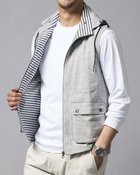 【ドゥクラッセ/DoCLASSE / MEN】の2WAYスウェットマリンベスト 杢グレー|ID: prp329100004392381 ipo3291000000036037838