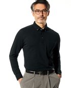 【ドゥクラッセ/DoCLASSE / MEN】のエクストラクリーン鹿の子ビズポロ 長袖 人気、トレンドファッション・服の通販 founy(ファニー) ファッション Fashion メンズファッション MEN トップス・カットソー Tops/Tshirt/Men シャツ Shirts ポロシャツ Polo Shirts 抗菌 Antibacterial 鹿の子 Pique ジャケット Jacket ストレッチ Stretch 長袖 Long Sleeve メンズ Mens 日本製 Made In Japan エレガント 上品 Elegant ビジネス 仕事 通勤 Business thumbnail ブラック|ID: prp329100004392387 ipo3291000000030710325