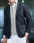 【ドゥクラッセ/DoCLASSE / MEN】の洗っても色あせにくいデニム風ジャケット インディゴ|ID: prp329100004392395 ipo3291000000030710372