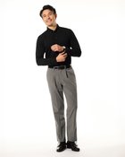 【ドゥクラッセ/DoCLASSE / MEN】の洗っても折り目を保つスラックスストレートワンタック グレー|ID: prp329100004392397 ipo3291000000036037871