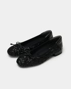 【フィットフィット/fitfit】のスパンコールヒールバレエ ブラック|ID: prp329100004394040 ipo3291000000030721465