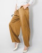 【ドゥクラッセ/DoCLASSE】のドローストリング・とろみワイドパンツ 人気、トレンドファッション・服の通販 founy(ファニー) ファッション Fashion レディースファッション WOMEN パンツ Pants とろみ Thickness ドレープ Drape フランス France ワイド Wide thumbnail ダークベージュ|ID: prp329100004395260 ipo3291000000031131687